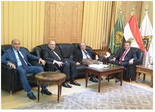 Prof. Dr. Ali Shams El Din receives the President of Ain Shams University