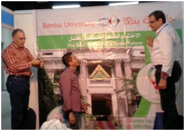 Prof. Dr. Hesham Abu El Enin follows the Final Touches of the 1st Scientific Conference “The Role of University Libraries in the Third Millennium”