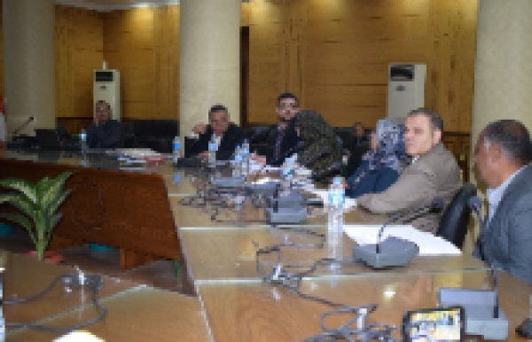 The Head of the quality Project in Benha University&#039;s meets the Employees of 14 Departments to be accredited by the accreditation authority