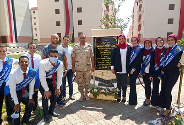 Benha University Students join President El Sisi in Opening a number of National Projects